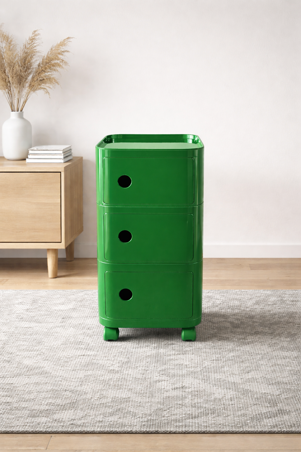 Impilabile quadrato con ruote